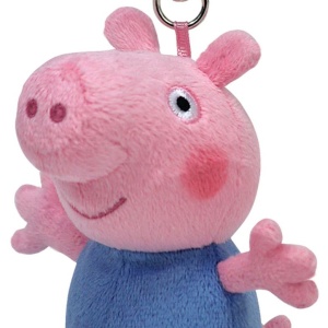 PLUS BRELOC TY 8.5CM BEANIE BELLIES PEPPA PIG GEORGE