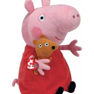 PLUS TY 28CM BEANIE BABIES PEPPA PIG PEPPA