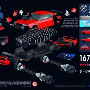 PUZZLE 3D ICONICS DODGE CHALLENGER RT SCAT PACK WIDEBODY - Img 3