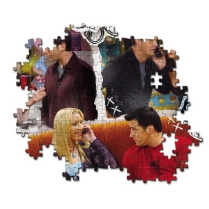 Detaliu cu piesele puzzle-ului Friends