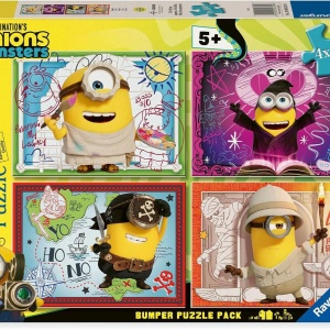 PUZZLE MINIONI SI MONSTRII 4X100