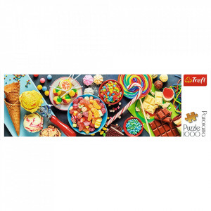 Puzzle panoramic Trefl - Sweet Delights, 1.000 piese - Img 3