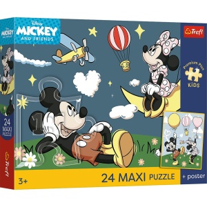 PUZZLE TREFL 24 MAXI PREMIUM PLUS KIDS DISNEY MICKEY MOUSE SI PRIETENII SOARECILOR CU POSTER
