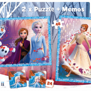 Puzzle Trefl 2in1 Memo Frozen2 -Tinutul Misterios - Img 5