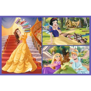 PUZZLE TREFL 2X70 DISNEY PRINCESS VIATA PRINTESELOR DISNEY - Img 3