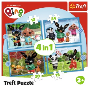 PUZZLE TREFL 4IN1 ACAMAR FILMS HAPPY BING - Img 6