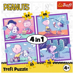 PUZZLE TREFL 4IN1 PEANUTS DISTRACTIV CU SNOOPY - Img 6