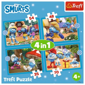 PUZZLE TREFL 4IN1 STRUMFII SATUL STRUMFILOR - Img 6