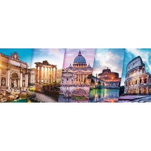 PUZZLE TREFL 500 PANORAMA CALATORIND IN ITALIA - Img 2