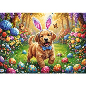 PUZZLE TREFL 500 PREMIUM PLUS SPRING BLOOM CAINE DE PASTE - Img 2