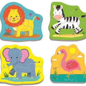 PUZZLE TREFL BABY CLASIC ANIMALE SAFARI 8 PIESE - Img 2