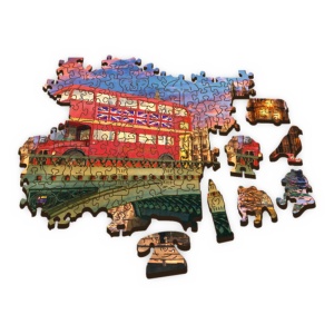 PUZZLE TREFL DIN LEMN 500+1 OBICTIVELE TURISTICE DIN LONDRA - Img 3