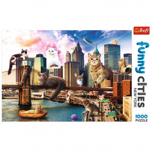 Puzzle Trefl, Pisicute la new York, 1000 piese - Img 3