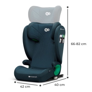 SCAUN AUTO KINDERKRAFT JUNIOR FIX2, I-SIZE 100-150 CM, HARBOR BLUE - Img 12