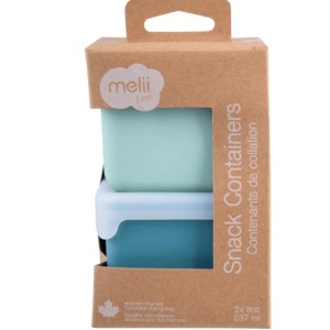 SET 2 RECIPIENTE SILICON, MELII, BLUE MINT - Img 4