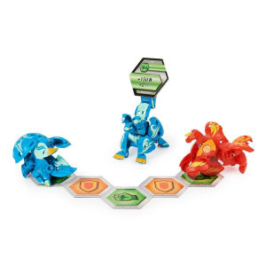Set 3 Figurine Bakugan Evolutions Starter Pack - Howlkor Ultra, Colossus si Pegatrix - Img 4