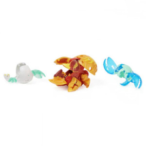 Set 3 Figurine Bakugan Platinum Powerup S4, Colossus, Riptide Si Siphon - Img 2