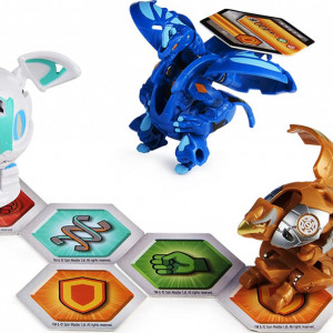 Set Bakugan Geogan Rising, Starter Pack - Dragonoid Ultra,Falcron,Ferascal - Img 3
