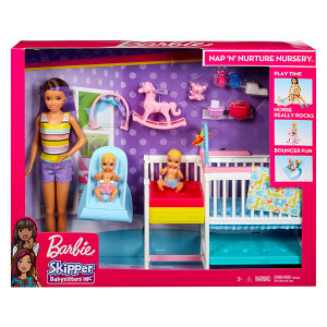 Set de joaca Barbie Skipper Babysitter si Camera de copii - Img 1