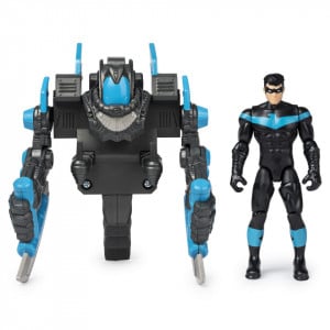 Set de joaca Batman,The caped crusader - Mega gear, Nightwing, cu accesorii, 10 cm - Img 2