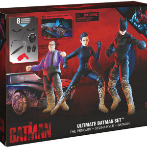 Set de Joaca Batman The Movie, Batmobil si 3 Figurine si 8 accesorii
