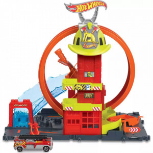 Set de Joaca Hot Wheels City, Statie de Pompieri - Img 3