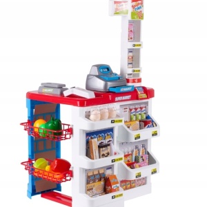 Set de Joaca MalPlay, Supermarket cu casa de marcat si cos de cumparaturi - Img 2