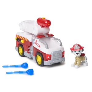 Set de Joaca Paw Patrol Rescue, 2 Masinute de Pompieri cu Figurine Marshall si Chase - Img 2