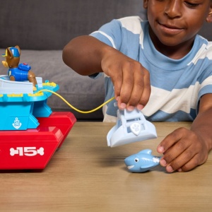 Set figurine Paw Patrol, vehicul maritim interactiv, multicolor, 31.01x25.88x14.38cm - Img 5