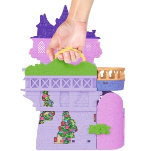 Set papuși Disney Princess Castelul lui Rapunzel cu accesorii, multicolor, 32.5x22x8.5cm - Img 6