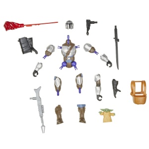 STAR WARS MIX MASHERS DELUXE SET FIGURINA MANDALORIAN AND GROGU 12CM SI ACCESORII - Img 10