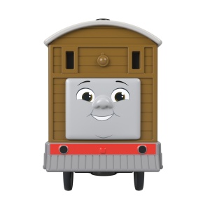 THOMAS LOCOMOTIVA MOTORIZATA TOBY CU VAGON - Img 5