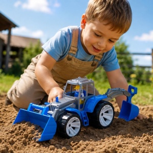 TRACTOR BAMS 2 CU 2 CUPE ALBASTRU GRI - Img 3
