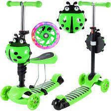 TROTINETA MALPLAY BUBURUZA TIP SCOOTER CU 3 ROTI VERDE - Img 6