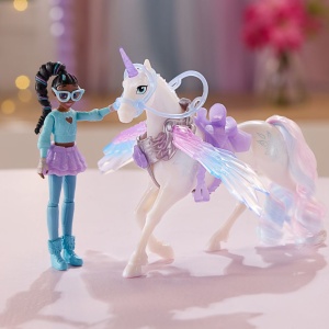 UNICORN ACADEMY SET MAGIA ARIPILOR CU PAPUSA LAYLA SI UNICORNUL GLACIER CU ACCESORII