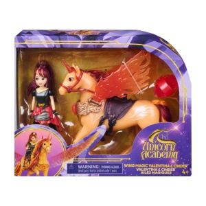 UNICORN ACADEMY SET MAGIA ARIPILOR CU PAPUSA VALENTINA SI UNICORNUL CINDER CU ACCESORII - Img 2