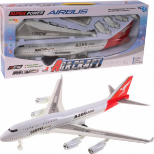 Avion de jucarie, cu efecte sonore si lumini, 42 cm - Img 1