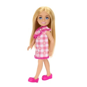 BARBIE PAPUSA CHELSEA BLONDA CU ROCHITA ROZ IN CAROURI - Img 4