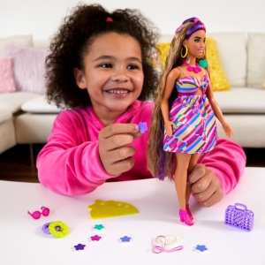 BARBIE TOTALLY HAIR PAPUSA BARBIE SATENA - Img 4