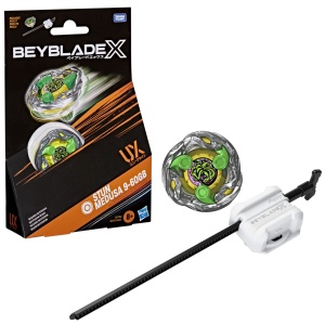 BEYBLADE X LET IT RIP SET LANSATOR SI ROATA STUN MEDUSA 9-60GB - Img 5
