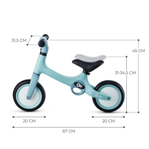 BICICLETA DE ECHILIBRU KINDERKRAFT TOVE, SUMMER MINT - Img 5
