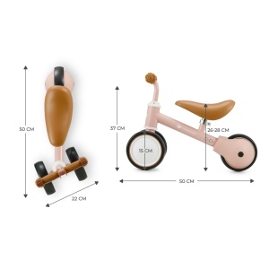 BICICLETA ECHILIBRU KINDERKRAFT CUTIE FUZZY PEACH - Img 6