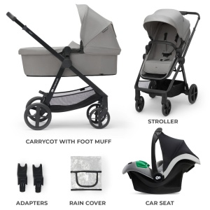 CARUCIOR KINDERKRAFT NEWLY, 3 IN 1, LIGHT GREY - Img 12