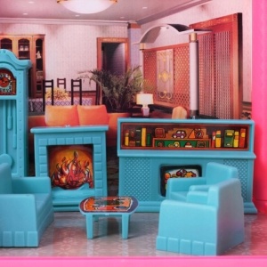 Casuta de papusi MalPlay de construit, cu mobilier si figurine, 136 piese - Img 6