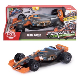 DICKIE TOYS FORMULA RACER MASINA TEAM PULSE CU LUMINI SI SUNETE SCARA 1 LA 24