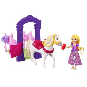 DISNEY PRINCESS SET DE JOACA GRAJDUL REGAL AL LUI RAPUNZEL PAPUSA SI ACCESORII - Img 4