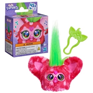 Figurina Furby Furblets interactiva Ber Ree Capsuna, design rosu, 9.5x12.7x5.4cm