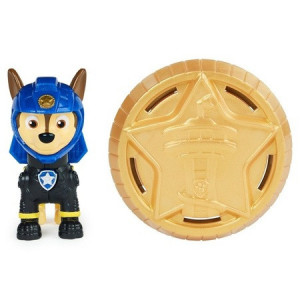 Figurina Paw Patrol, Moto Pups, Chase cu insigna - Img 3