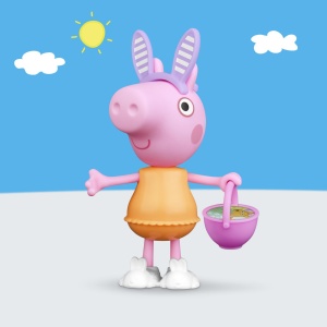 Figurine set Peppa Pig, tinuta de primavara, 6 accesorii, multicolor, 15cm  - Img 8