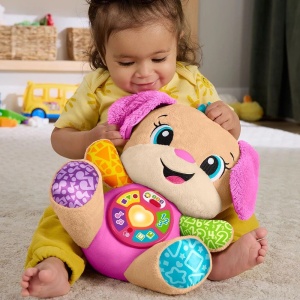 FISHER PRICE CATEL INTERACTIV CU URECHI ROZ RADE SI INVATA - Img 4